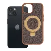  iPhone 15 Quartz Circle Stand Mag Cover barna tok thumbnail