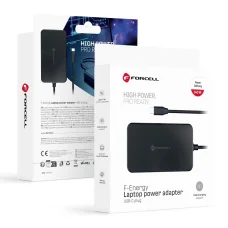 FORCELL F-ENERGY E856 univerzális laptoptöltő, 140 W, USB-C – fekete