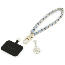  Telefonhoz való csuklópánt – Guess Saffiano Chain 4G Charm, kék