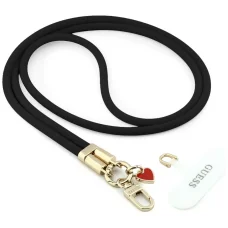 Univerzális szilikonpánt Guess CBDY Silicone Script Charm – fekete