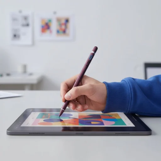  Aktív érintőceruza, Stylus AS01 Tech-Protect bordó - 7