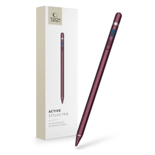  Aktív érintőceruza, Stylus AS01 Tech-Protect bordó - 1