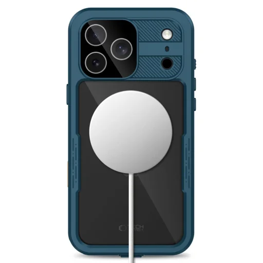  Apple iPhone 17 Pro / 18 Pro óceánkék Tech-Protect ShellBox MagSafe IP68 vízálló tok - 5
