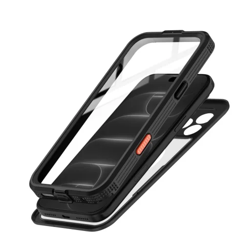  Apple iPhone 17 Pro / 18 Pro fekete Tech-Protect ShellBox MagSafe IP68 vízálló tok - 3