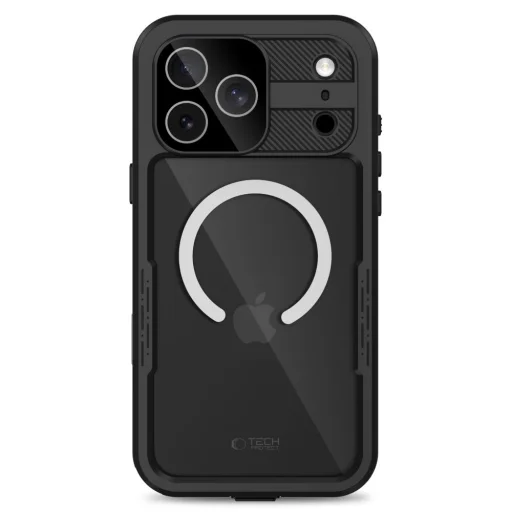  Apple iPhone 17 Pro / 18 Pro fekete Tech-Protect ShellBox MagSafe IP68 vízálló tok - 4