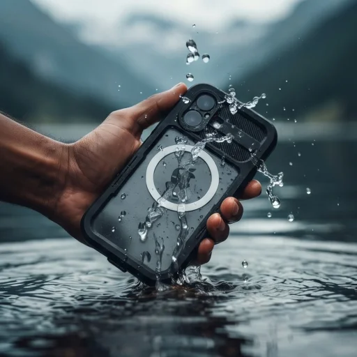  Apple iPhone 17 fekete Tech-Protect ShellBox MagSafe IP68 vízálló tok - 5