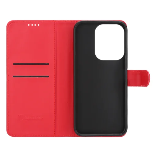  Xiaomi Redmi 17 4G/5G piros Tactical Field Notes oldalra nyíló tok - 4