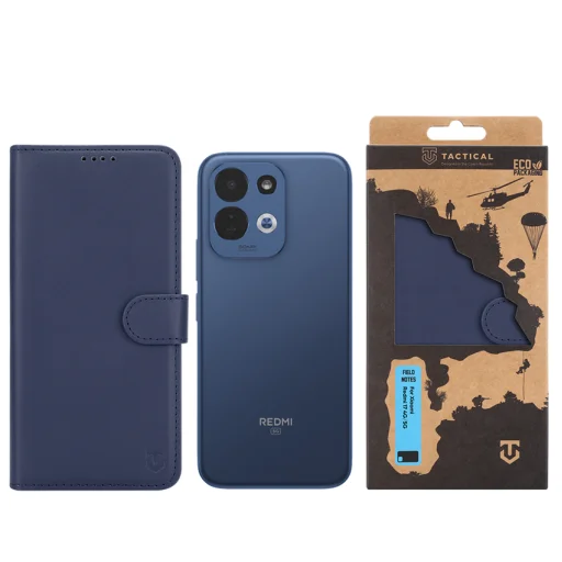  Xiaomi Redmi 17 4G/5G kék Tactical Field Notes oldalra nyíló tok - 6
