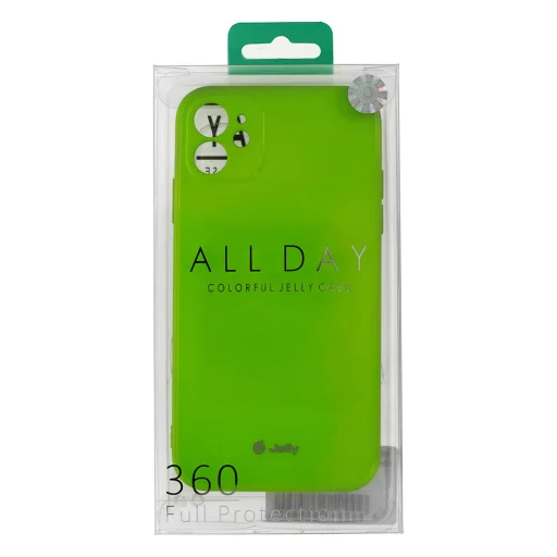 Samsung Galaxy A22 4G Jelly szilikon tok lime - 3