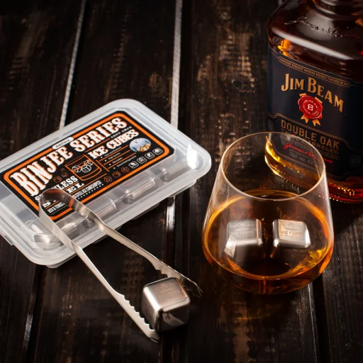 Remax Binjee nemesacél, fém jégkocka 8 db - 4