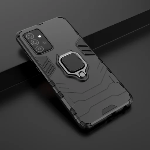 Samsung Galaxy A72 4G Ring Armor Case Kickstand telefontok kék - 8