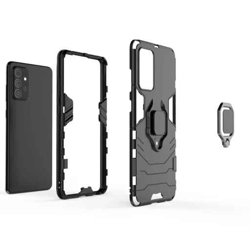 Samsung Galaxy A72 4G Ring Armor Case Kickstand telefontok kék - 2
