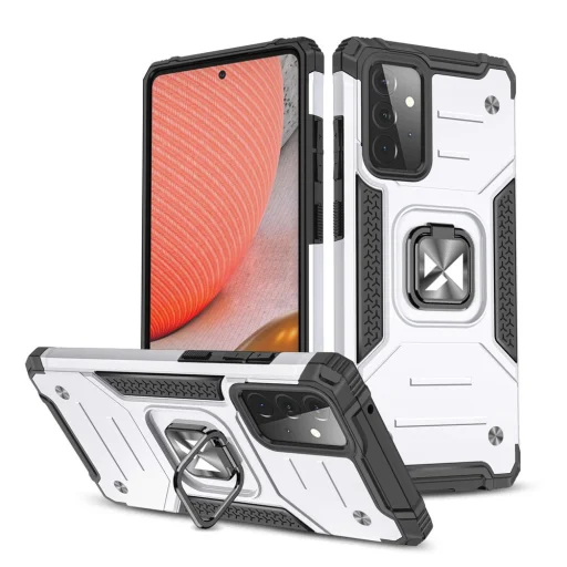 Samsung Galaxy A72 4G Wozinsky Ring Armor Case Kickstand telefontok ezüst - 1