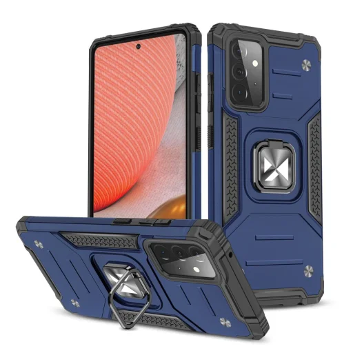 Samsung Galaxy A72 4G Wozinsky Ring Armor Case Kickstand telefontok kék - 1