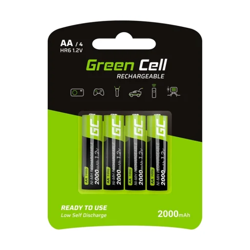 Green Cell 4x AA HR6 Akkumulátor 2000mAh - 1