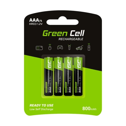 Green Cell 4x AAA HR03 Akkumulátor 800mAh - 1