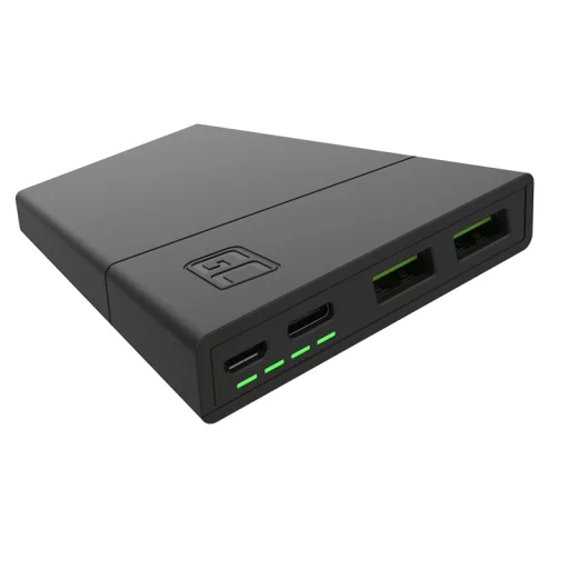 Power Bank Green Cell PowerPlay10 10000mAh USB-C 18W PD és 2x USB-A GC Ultra Charge - 1