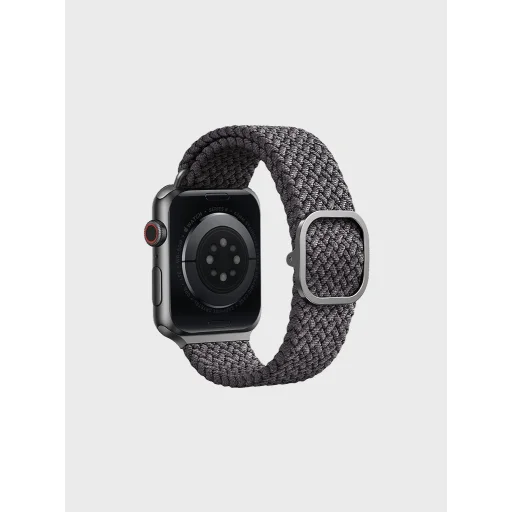 Apple Watch 38/40/41 mm Uniq Aspen fonott szíj szürke - 3
