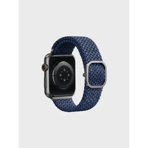 Apple Watch 38/40/41 mm Uniq Aspen fonott szíj kék - 3