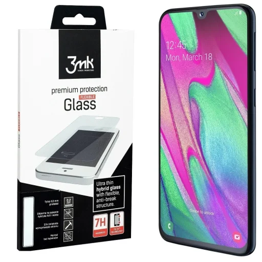 Samsung A40 3MK FlexibleGlass kijelzővédő üvegfólia - 1