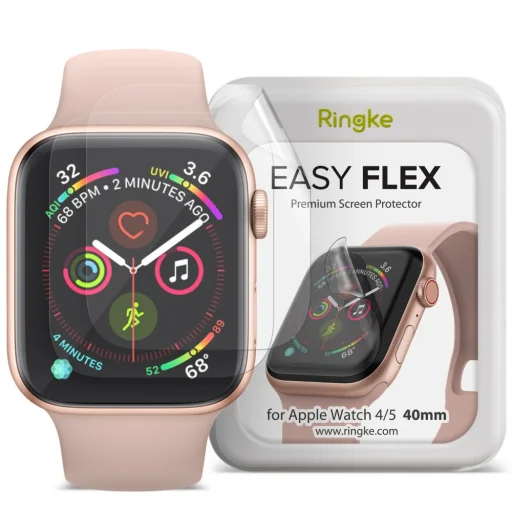 Apple Watch 4/5/6/SE (40mm) Ringke Easy Flex Antibakteriális kijelzővédő fólia - 1