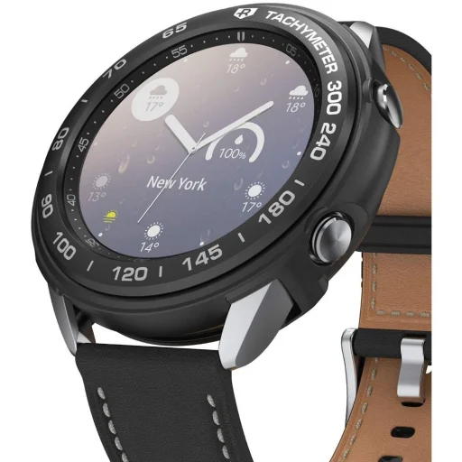 Ringke Air tok és Bezel Styling káva dísz Samsung Galaxy Watch 3 (41mm) fekete - 10