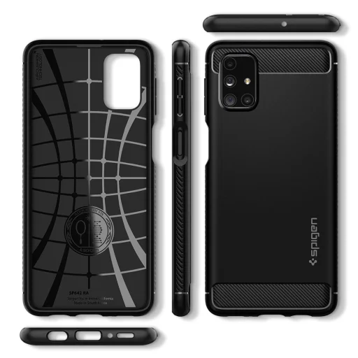 Samsung Galaxy M31s Spigen Rugged Armor tok matt fekete (ACS01459) - 5
