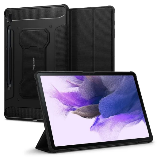 Samsung Galaxy TAB S7 FE 5G 12.4 T730 / T736B Spigen Rugged Armor Pro tok fekete - 1