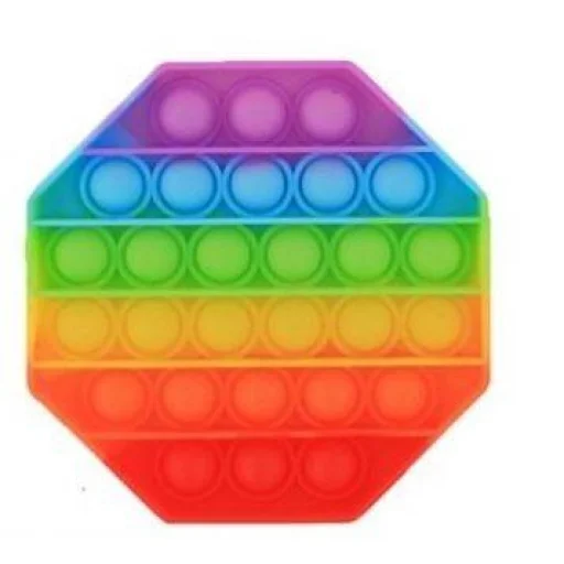 Magic Pop Anti stressz, színes stressz levezető nyolcszög, vegyes színekkel - 1