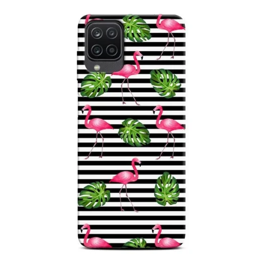 Samsung A12 Casegadget Flamingo mintás tok - 1
