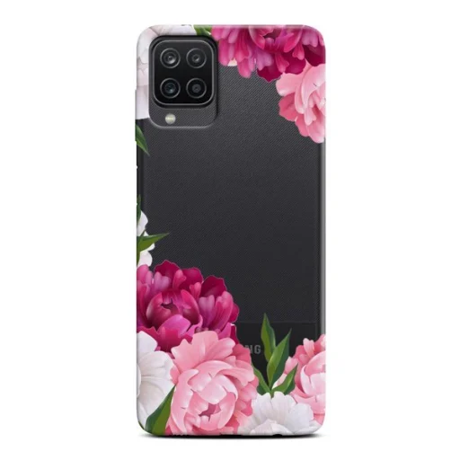 Samsung A12 Casegadget virág mintás tok - 1