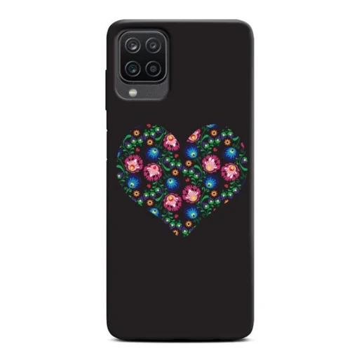 Samsung A12 Casegadget Folk heart mintás tok - 1