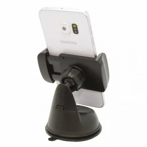 Univerzális autós telefontartó műszerfalra fekete - 4