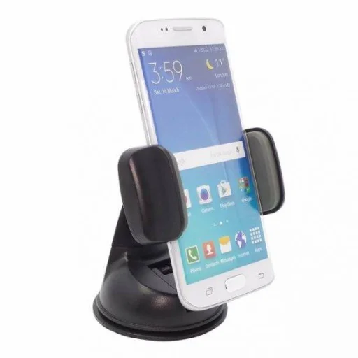 Univerzális autós telefontartó műszerfalra fekete - 2