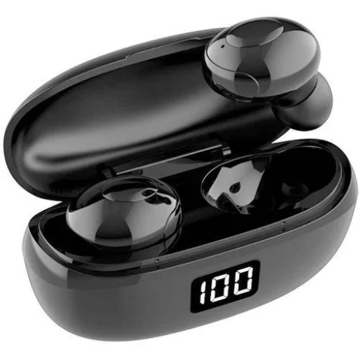 Vezeték nélküli TWS Bluetooth fülhallgató fekete HKT-6 - 3