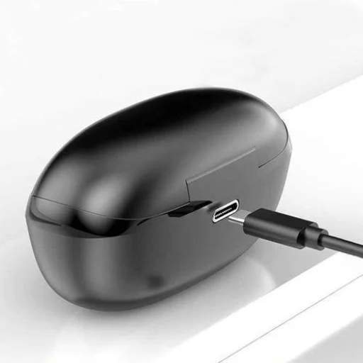 Vezeték nélküli TWS Bluetooth fülhallgató fekete HKT-6 - 2