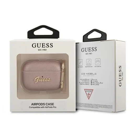 Guess GUAPSASMP 4G Saffiano AirPods Pro 1/2 tok pink - 3
