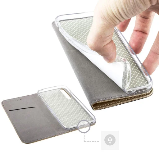 SAMSUNG GALAXY S21+ PLUS Mágneses fliptok arany - 3