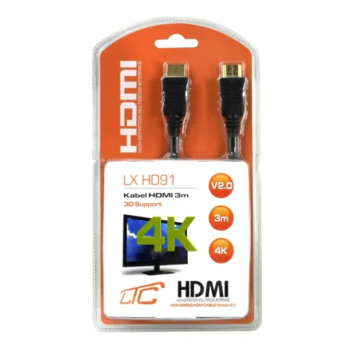 HDMI - HDMI v2.0 4K kábel 3m fekete - 3