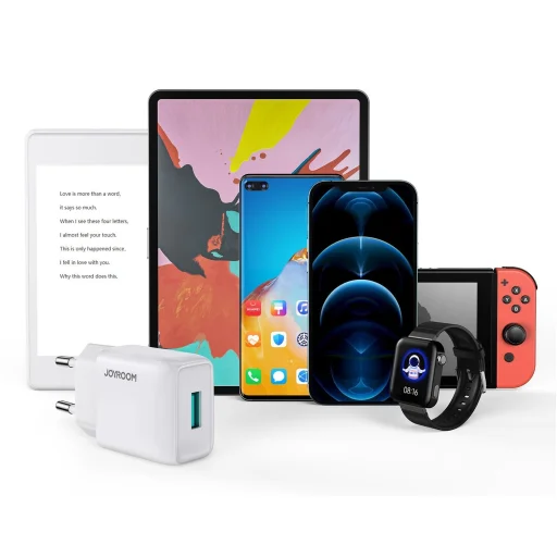 Joyroom L-1A101 2.1A Hálózati töltő adapter 1x USB fehér - 3