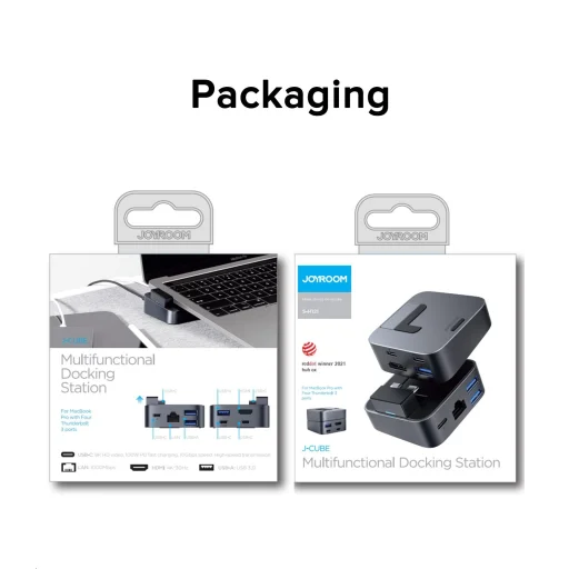 Joyroom S-H121 J-Cube MacBook dokkoló állomás space gray - 6