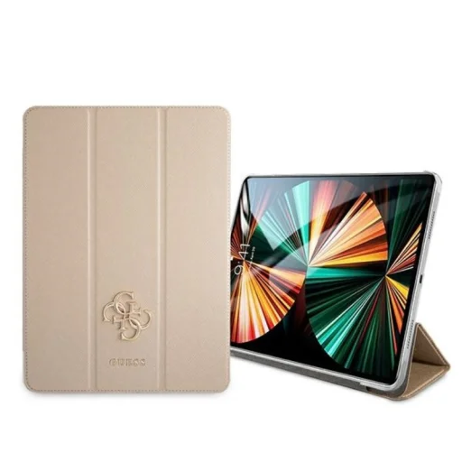 Guess Saffiano 4G Big Metal Logo tok iPad Pro 12.9'' 2021 (arany) - 4