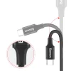Baseus Rapid Nylon fonatos kábel USB - USB Type-C 2A 2m fekete (CATSU-C01) thumbnail