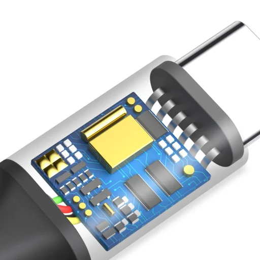 Baseus Rapid Nylon fonatos kábel USB - USB Type-C 2A 2m fekete (CATSU-C01) - 5