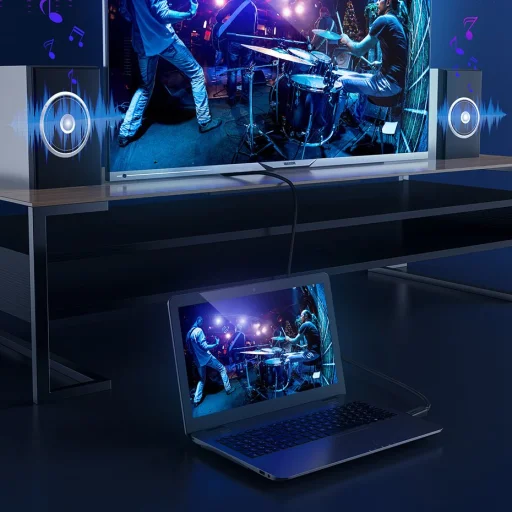 Baseus HDMI 2.0 kábel 4K 60Hz 3D HDR 18Gbps 2m fekete (CAKGQ-B01) - 21