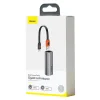 Baseus Külső hálózati adapter USB 3.2 Gen1 1000Mbps Gigabit Ethernet USB / USB Type-C szürke (CAHUB-AF0G) thumbnail