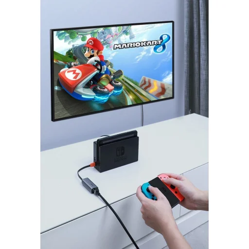 Baseus Külső hálózati adapter USB 3.2 Gen1 1000Mbps Gigabit Ethernet USB-A szürke (CAHUB-AD0G) - 14