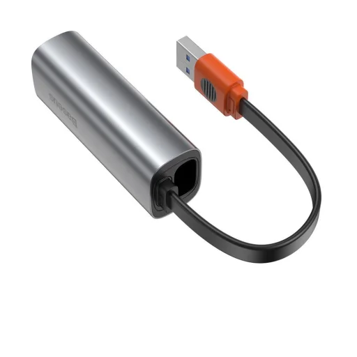 Baseus Külső hálózati adapter USB 3.2 Gen1 1000Mbps Gigabit Ethernet USB / USB Type-C szürke (CAHUB-AF0G) - 3