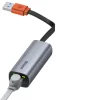 Baseus Külső hálózati adapter USB 3.2 Gen1 1000Mbps Gigabit Ethernet USB-A szürke (CAHUB-AD0G) thumbnail