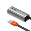 Baseus Külső hálózati adapter USB 3.2 Gen1 1000Mbps Gigabit Ethernet USB-A szürke (CAHUB-AD0G) thumbnail